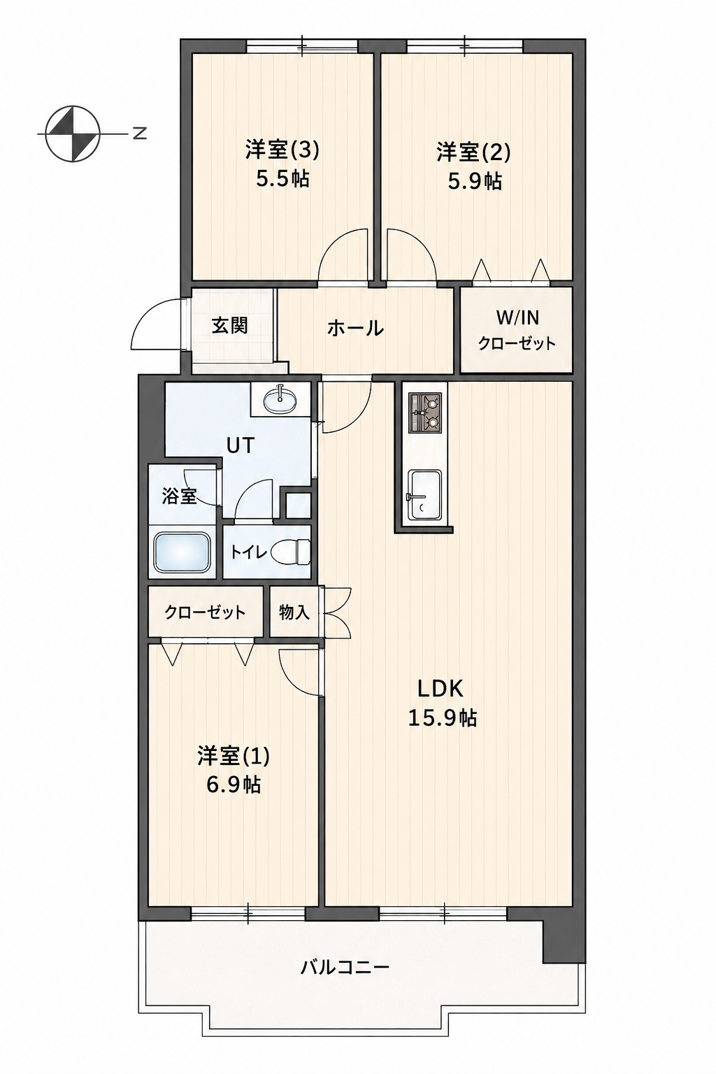 コープ野村澄川第弐の写真4